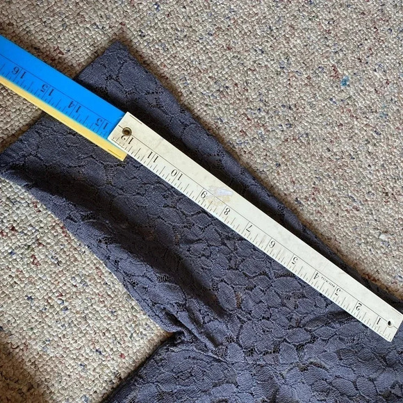 Swak Gray Harlow Nylon Lace Lined Midi Date Night Out Dress Women Plus Size 1X - Picture 3 of 7